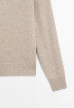 Massimo Dutti HIGH NECK - Jumper - Light Brown -Massimo Dutti Shop 054c39f5d75b42bd8e2a3e1b2e1ccd72