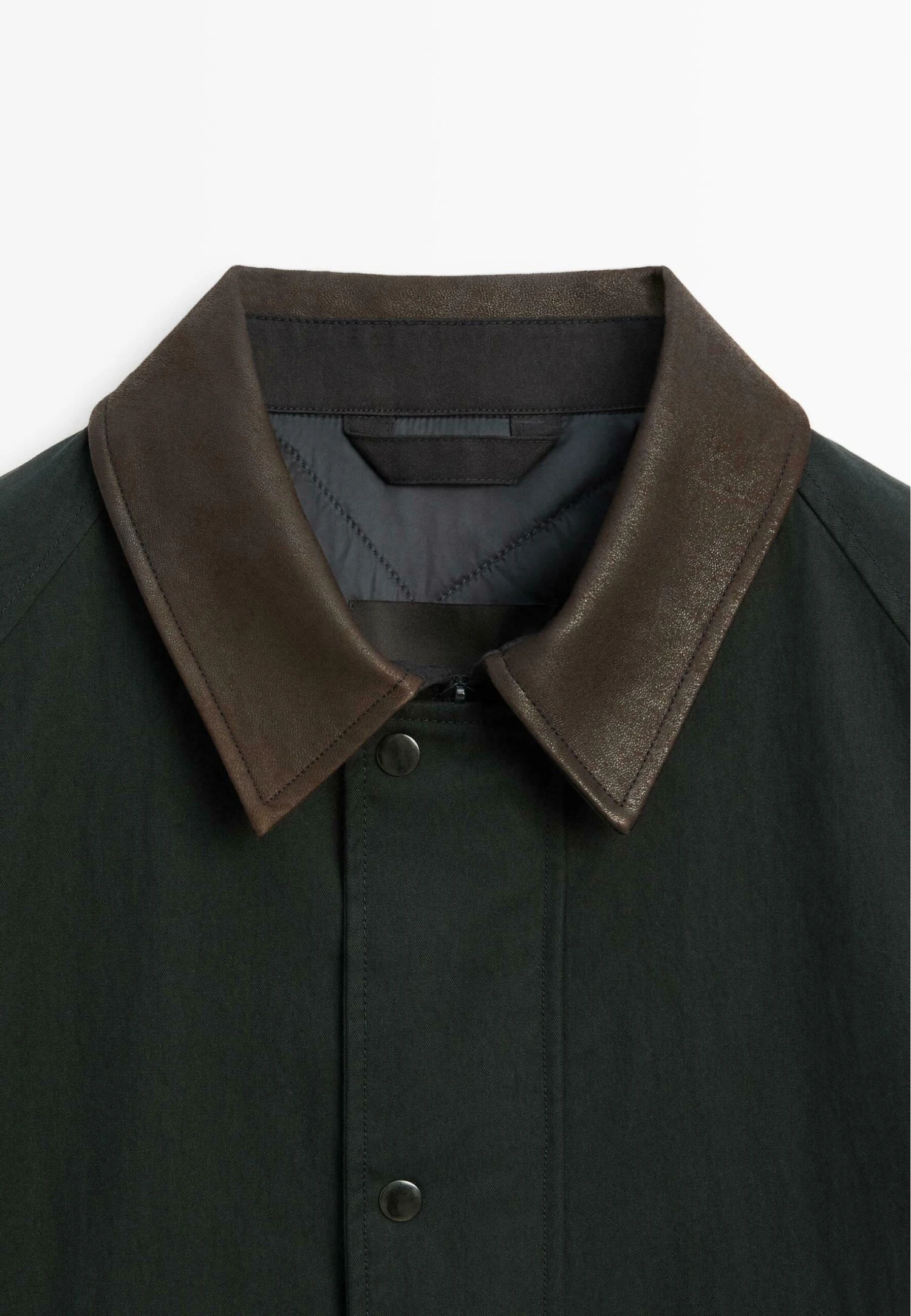 Massimo Dutti CONTRAST COLLAR WITH BUTTONS - Light Jacket - Dark Blue 11 Massimo Dutti CONTRAST COLLAR WITH BUTTONS - Light Jacket - Dark Blue - Image 9