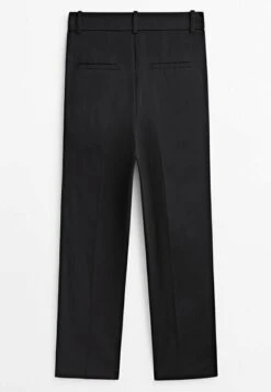 Massimo Dutti Blend Darted- Chinos - Black -Massimo Dutti Shop 059207c0779c4b82aba97eed487bac87