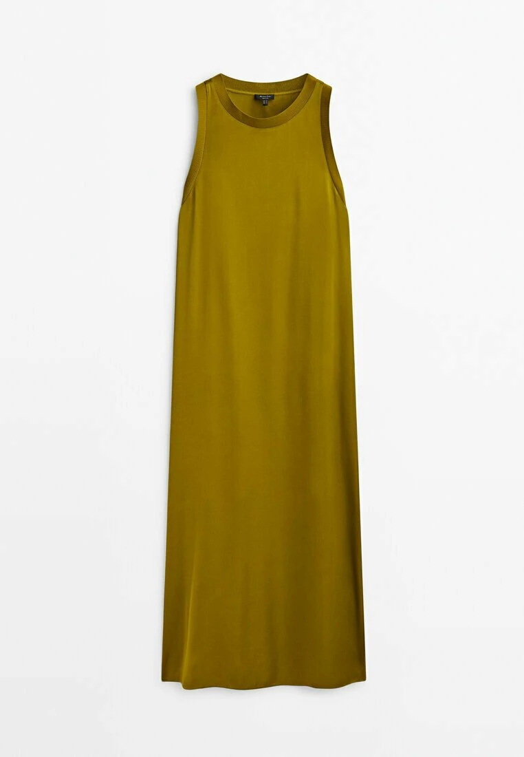 Massimo Dutti Midi With Detail - Day Dress - Green 8 Massimo Dutti Midi With Detail - Day Dress - Green - Image 6