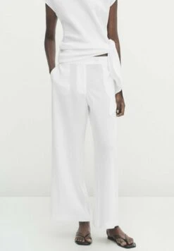 Massimo Dutti Wide-Leg With Darts - Trousers