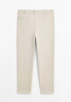 Massimo Dutti SLIM FIT - Trousers - Sand -Massimo Dutti Shop 05bfcc9ec8fd434f861751a5af5fc9c6