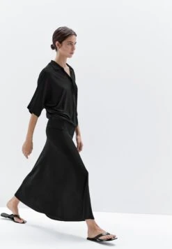 Massimo Dutti LONG FLARED - A-line Skirt - Black -Massimo Dutti Shop 05d81e9e84264bfc9771743601f0ddfb