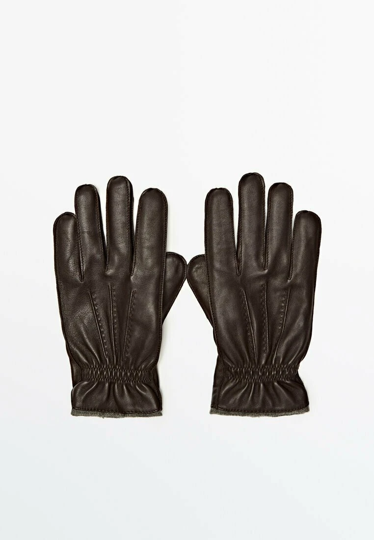 Massimo Dutti Gloves - Dark Brown 8 Massimo Dutti Gloves - Dark Brown - Image 6
