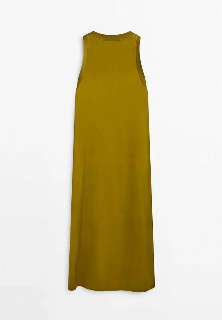 Massimo Dutti Midi With Detail - Day Dress - Green 7 Massimo Dutti Midi With Detail - Day Dress - Green - Image 5