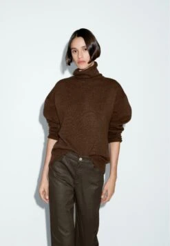 Massimo Dutti HIGH-WAIST STRAIGHT-LEG WAXED - Straight Leg Jeans - Mottled Dark Brown 15 Massimo Dutti HIGH-WAIST STRAIGHT-LEG WAXED - Straight Leg Jeans - Mottled Dark Brown -Massimo Dutti Shop 065ab7f7f565479087ca331c7068e46c