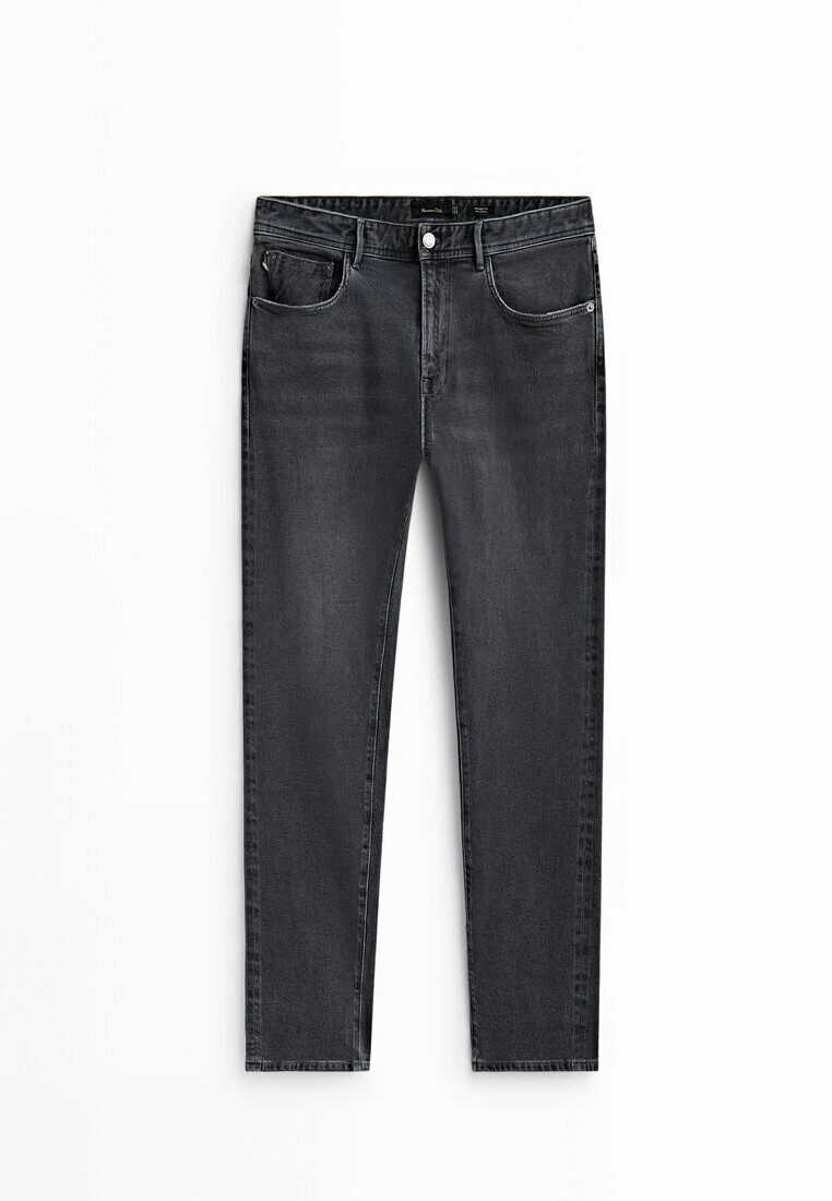 Massimo Dutti Tapered Fit Selvedge - Jeans Tapered Fit - Grey Denim 8 Massimo Dutti Tapered Fit Selvedge - Jeans Tapered Fit - Grey Denim - Image 6