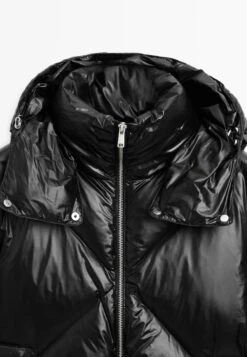 Massimo Dutti WATER-REPELLENT PUFFER - Down Jacket - Black -Massimo Dutti Shop 06956f74d6a04ca2a266fb92c8bb6fdc