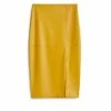 Massimo Dutti Midi - Leather Skirt