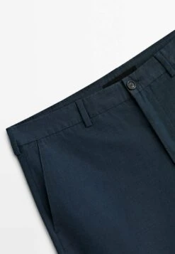 Massimo Dutti False Plain Dyed- Chinos - Blue -Massimo Dutti Shop 06af8d4c6f704936851283c9f64843b5