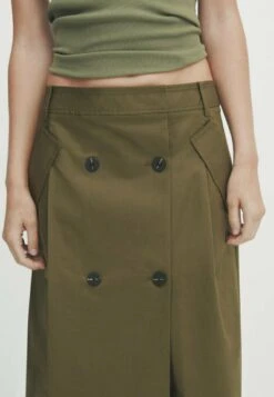 Massimo Dutti A-Line Skirt - Khaki -Massimo Dutti Shop 06b5416db9d0476b9f96b8f0303072dc