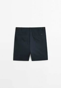 Massimo Dutti Bermuda With Dyed Thread - Shorts - Dark Blue -Massimo Dutti Shop 0733cff2c2d244dd8f5cda0bbf40c540