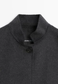 Massimo Dutti HIGH NECK - Short Coat - Dark Grey -Massimo Dutti Shop 074a80be731c494b8650a20aea28b8b1