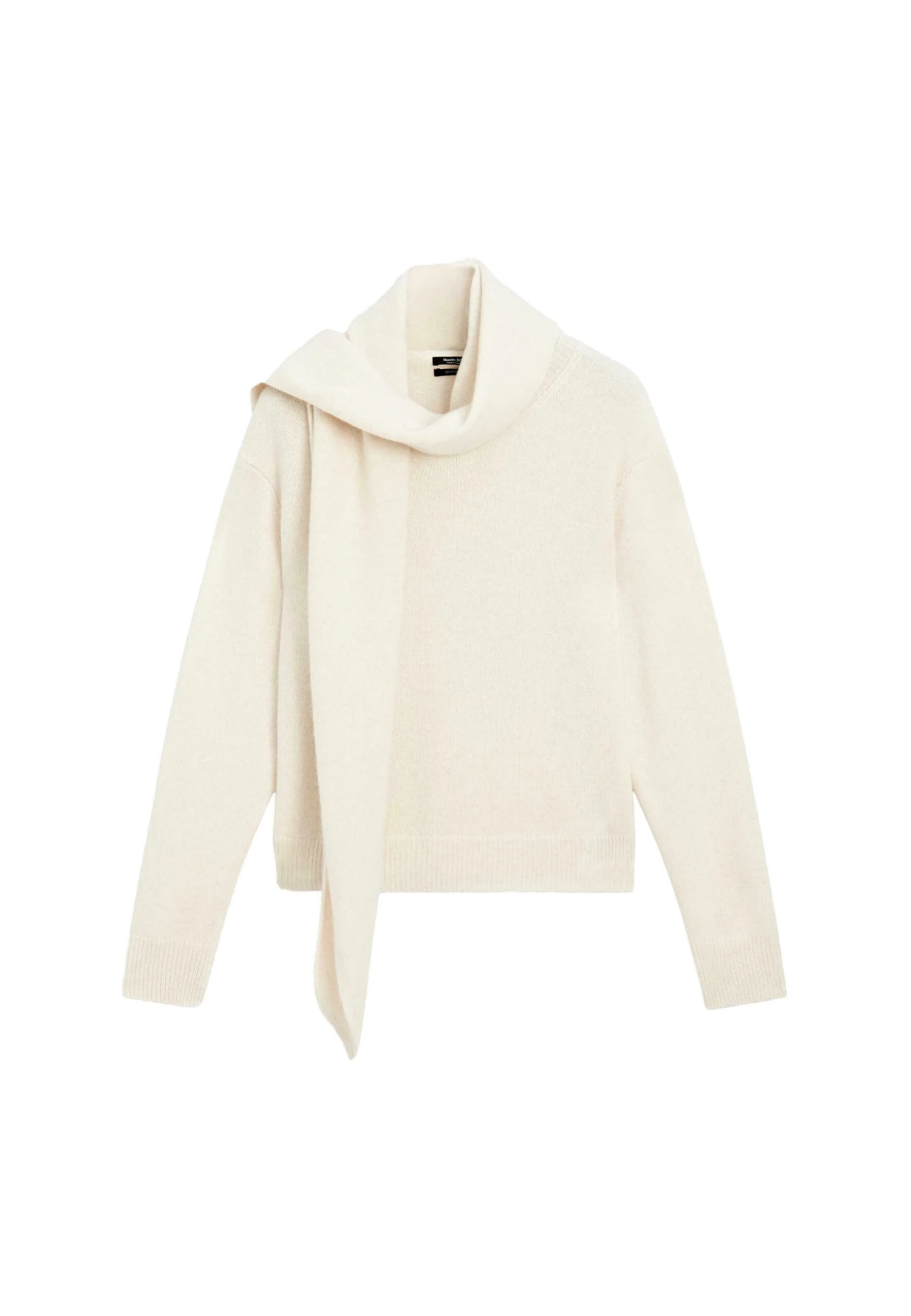 Massimo Dutti SCARF NECK WITH LONG SLEEVES - Jumper - Beige 5 Massimo Dutti SCARF NECK WITH LONG SLEEVES - Jumper - Beige - Image 3