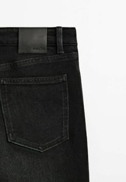 Massimo Dutti Mid-Waist - Slim Fit Jeans - Black -Massimo Dutti Shop 07b2d58140f0496fbc52746318d6989a