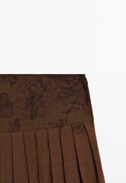 Massimo Dutti FLARED FLORAL PRINT MIDI - Pleated Skirt - Mottled Dark Brown 19 Massimo Dutti FLARED FLORAL PRINT MIDI - Pleated Skirt - Mottled Dark Brown -Massimo Dutti Shop 07bdc33b772b4cdcbfaca38cdb29f815