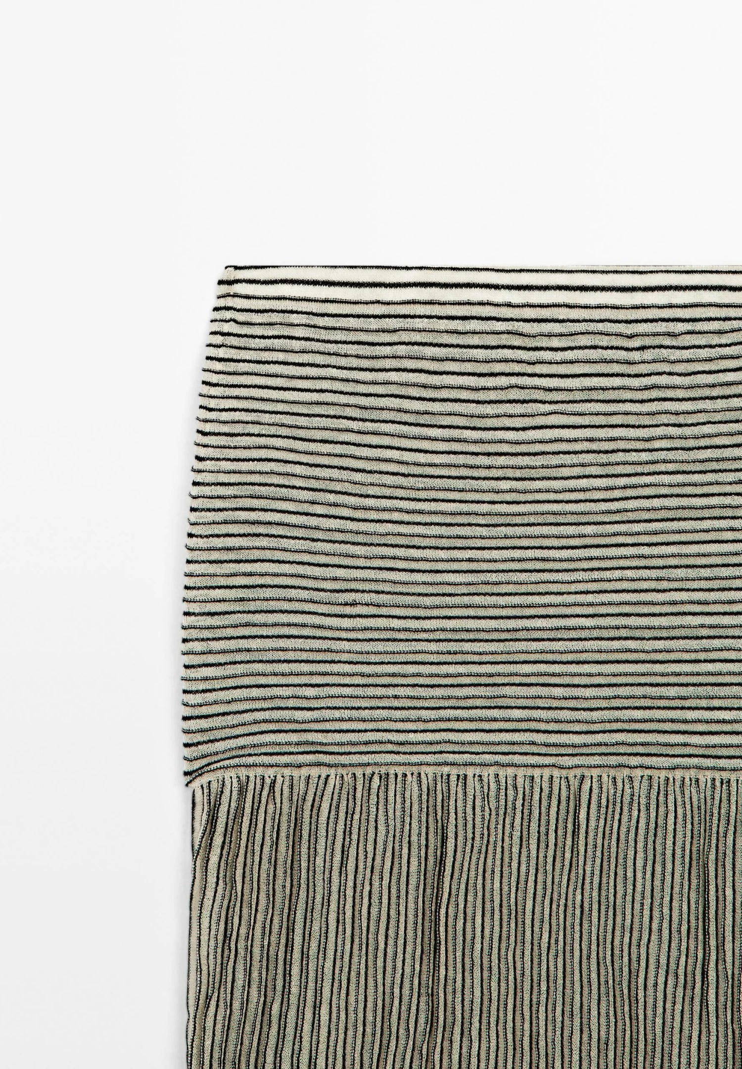 Massimo Dutti LONG PLEATED WITH FLECKED DETAIL - Maxi Skirt - Beige 11 Massimo Dutti LONG PLEATED WITH FLECKED DETAIL - Maxi Skirt - Beige - Image 9