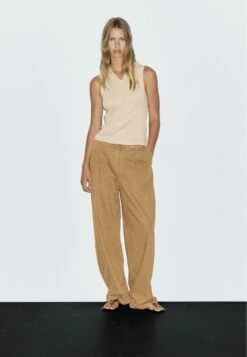 Massimo Dutti RELAXED FIT HIGH-WAIST - Straight Leg Jeans - Beige -Massimo Dutti Shop 07f3f78cffc94d0fafacecb92669e515