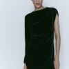 Massimo Dutti With Asymmetric Sleeves - Day Dress