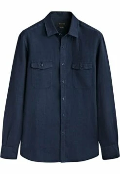 Massimo Dutti With Pockets - Shirt - Dark Blue -Massimo Dutti Shop 08384161d59e43018989b0f2b26a7ecf