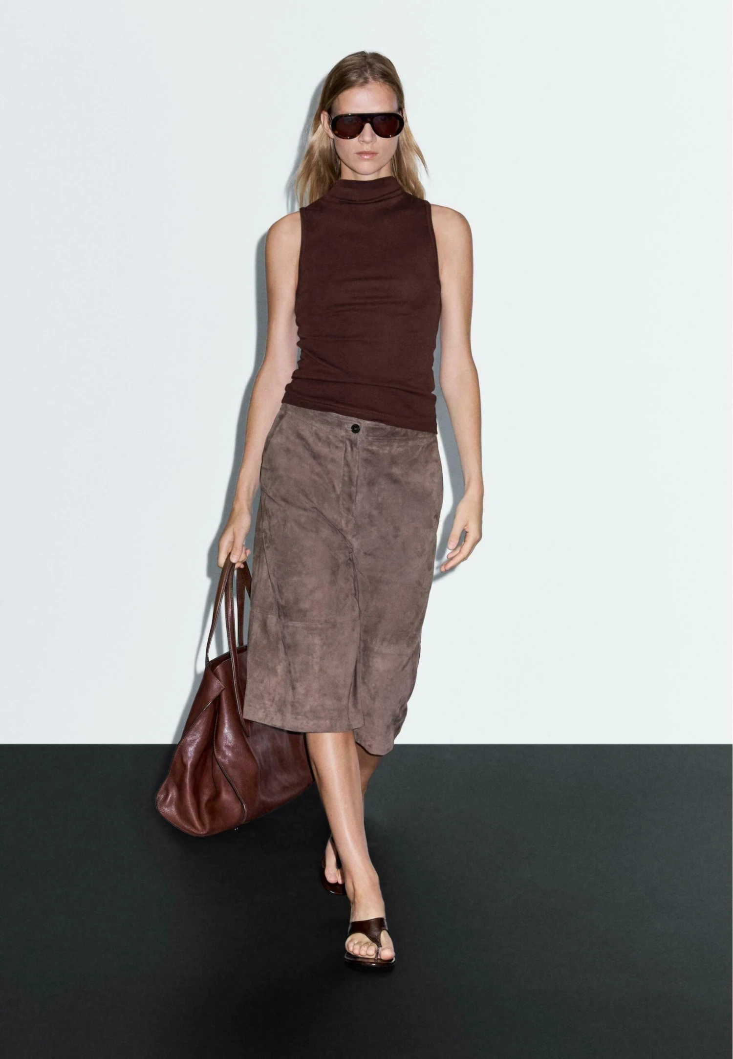 Massimo Dutti FITTED FUNNEL NECK - Top - Bordeaux 7 Massimo Dutti FITTED FUNNEL NECK - Top - Bordeaux - Image 5