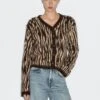 Massimo Dutti ANIMAL PRINT - Cardigan - Dark Brown -Massimo Dutti Shop 08843e2dffb8469fa56d1e4c88d77d67