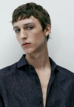 Massimo Dutti Faded - Shirt - Blue -Massimo Dutti Shop 0887a8f1c22a490b94b5b18dd17ed9ed