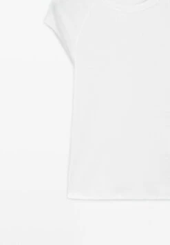 Massimo Dutti SHORT RAGLAN SLEEVES - Basic T-shirt - White -Massimo Dutti Shop 0893ffc272c047ee8a010978ffd6cfa6