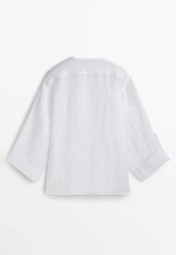 Massimo Dutti With Wide Sleeves - Blouse - White -Massimo Dutti Shop 089edc09ce244a68a0abe09f28515d9f