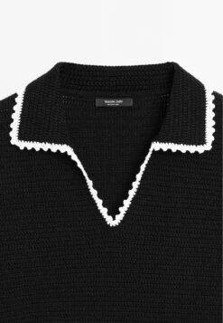 Massimo Dutti SHORT SLEEVE WITH POLO COLLAR - Polo Shirt - Black -Massimo Dutti Shop 08bb31feca204fcb9e6fb5569ba00835