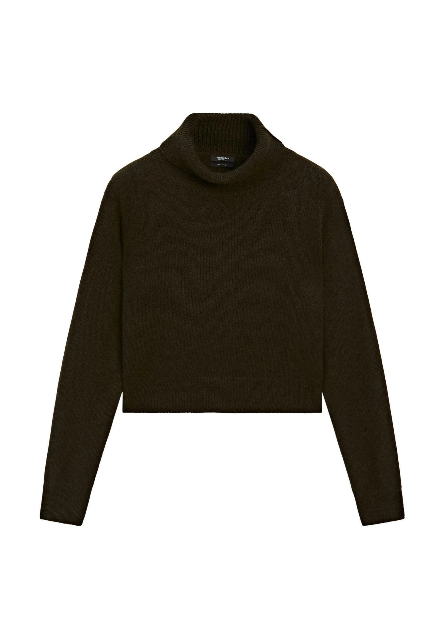 Massimo Dutti SHORT KNIT SWEATER - Jumper - Dark Brown 8 Massimo Dutti SHORT KNIT SWEATER - Jumper - Dark Brown - Image 6