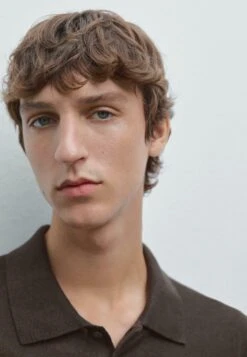 Massimo Dutti WIDE BUTTONED POLO COLLAR - Polo Shirt - Mottled Dark Grey 17 Massimo Dutti WIDE BUTTONED POLO COLLAR - Polo Shirt - Mottled Dark Grey -Massimo Dutti Shop 09217e98a0334fd48938b67edcb33df7