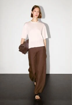 Massimo Dutti BOXY FIT SHORT SLEEVE - Basic T-shirt - Pink -Massimo Dutti Shop 0938eed6fad0438688a721b74e056ced