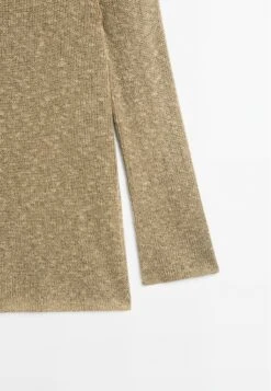 Massimo Dutti BOAT NECK LONG SLEEVE - Jumper - Mottled Green -Massimo Dutti Shop 0940ae4b288a48f0a8f74437a88ccb30