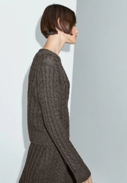 Massimo Dutti CABLE WITH CREW NECK - Jumper - Mottled Brown 15 Massimo Dutti CABLE WITH CREW NECK - Jumper - Mottled Brown -Massimo Dutti Shop 0973a7781ed341a69f9e10593097d534