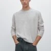 Massimo Dutti CREW NECK LONG SLEEVE - Jumper - GREY -Massimo Dutti Shop 0975e5ddd09447dfb9b69c8848c98df2