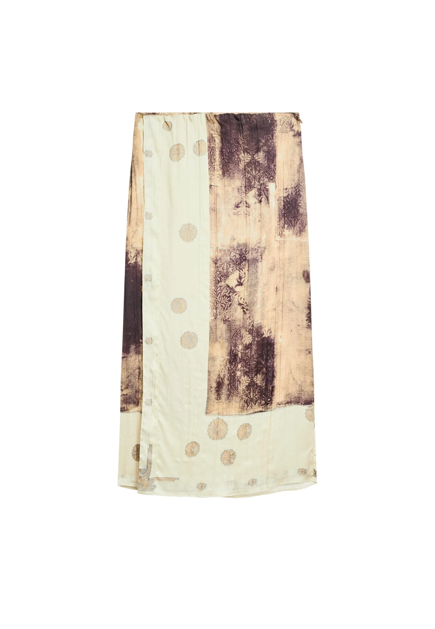 Massimo Dutti PRINTED SATIN MIDI - A-line Skirt - Bordeaux 12 Massimo Dutti PRINTED SATIN MIDI - A-line Skirt - Bordeaux - Image 10