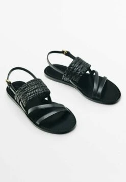 Massimo Dutti Vamp Plaited - Sandals - Black -Massimo Dutti Shop 0a146079d83b4ac2851ede6ab5906dd7