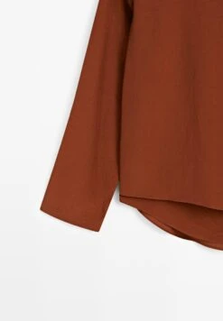 Massimo Dutti FLOWING WITH TIED NECK - Blouse - Dark Red -Massimo Dutti Shop 0a1be8be6ee6417f9a40a7290d45d741