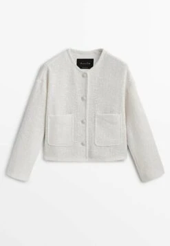 Massimo Dutti Cropped Textured - Summer Jacket -Massimo Dutti Shop 0a637beb45624a7d8c94a0887b7f3033