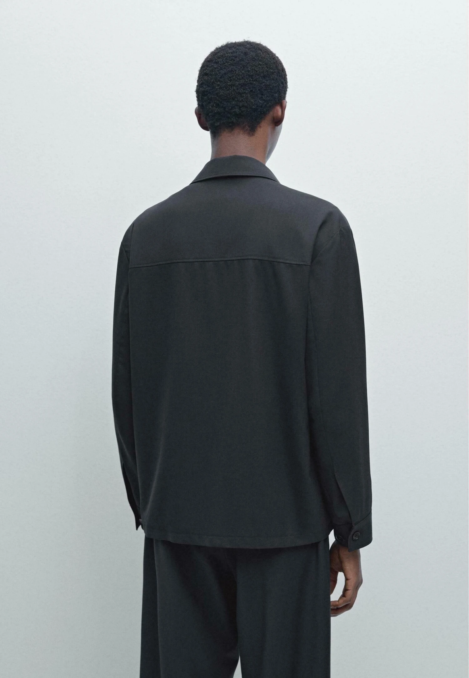 Massimo Dutti ZIPPED WITH BUTTONS - Summer Jacket - Dark Blue 5 Massimo Dutti ZIPPED WITH BUTTONS - Summer Jacket - Dark Blue - Image 3