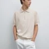 Massimo Dutti POLO COLLAR WITH ZIP - Polo Shirt - Beige -Massimo Dutti Shop 0aa9ce0529ff491c85a545f8328386ce