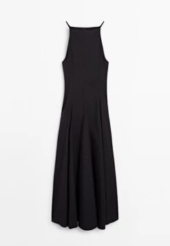 Massimo Dutti LONG HALTER NECK WITH FLOUNCE - Cocktail Dress / Party Dress - Black -Massimo Dutti Shop 0ab0cd43cc164cdd88c7a5f5af7e549e
