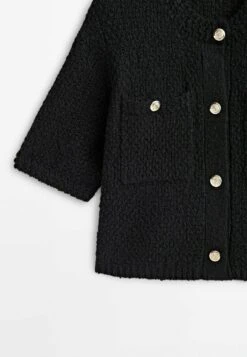 Massimo Dutti Textured With Pockets - Cardigan - Black -Massimo Dutti Shop 0ad90ba78dc34790ab414ba9c00deb3a