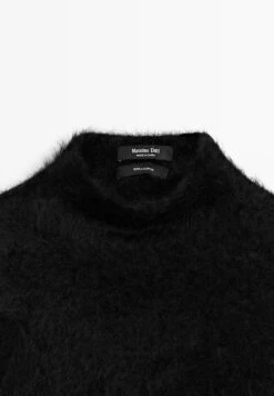 Massimo Dutti BRUSHED FINISH CAPE - Jumper - Black -Massimo Dutti Shop 0adcc8c2925e4014bf215c62a06d7e24