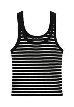 Massimo Dutti STRIPE PRINT WITH ROUND NECK - Top - Black -Massimo Dutti Shop 0ae5b03a81a2413c8b0c050ba142d44f