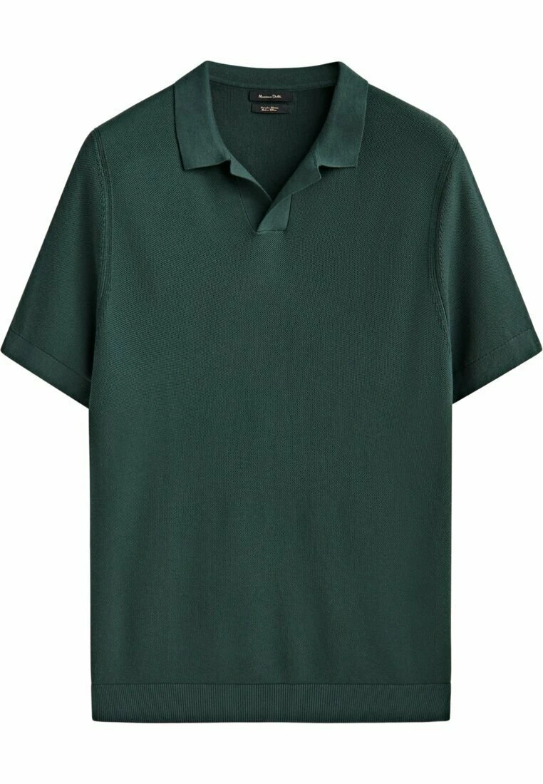 Massimo Dutti Smocked - Polo Shirt - Mottled Green 7 Massimo Dutti Smocked - Polo Shirt - Mottled Green - Image 5