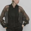 Massimo Dutti Studio-Organza- Bomber Jacket - Black -Massimo Dutti Shop 0b21f612382a4ef4bd726f765442d902