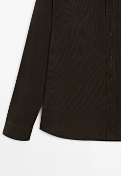 Massimo Dutti REGULAR FIT NEEDLECORD - Shirt - Dark Brown -Massimo Dutti Shop 0b24624dfbda4203a50aa4088b8b6c8d