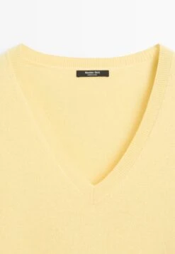 Massimo Dutti V-NECK LONG SLEEVE - Jumper - Yellow -Massimo Dutti Shop 0b57bde3952646a9be4d1cafb09e5c6a